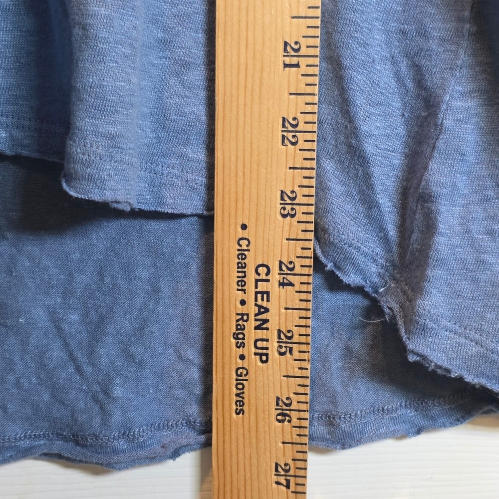 Sundance Forever and Always Linen Long Sleeve Pullover Top Sz Medium Blue - Picture 12 of 13
